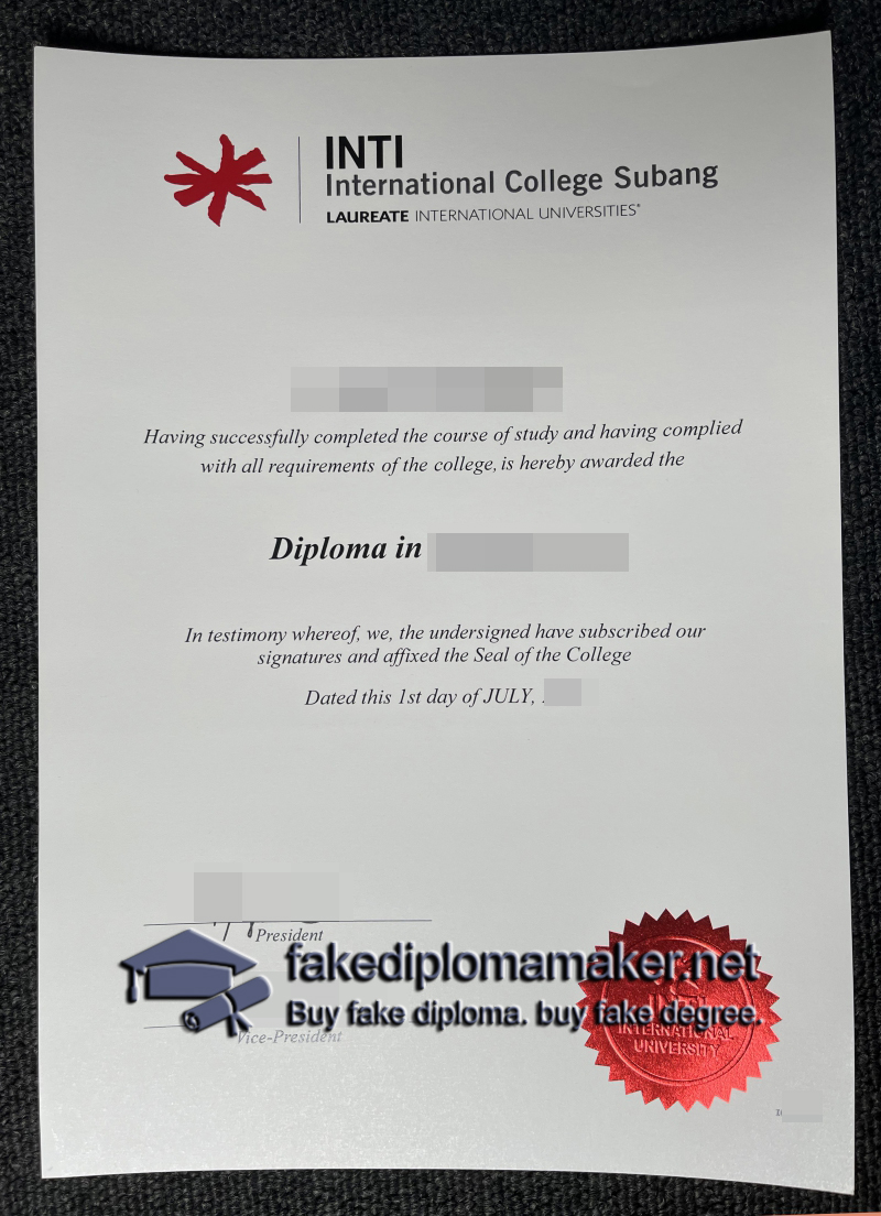 INTI International College Subang diploma