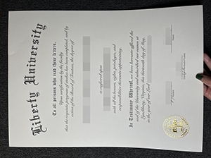 Liberty University diploma copy