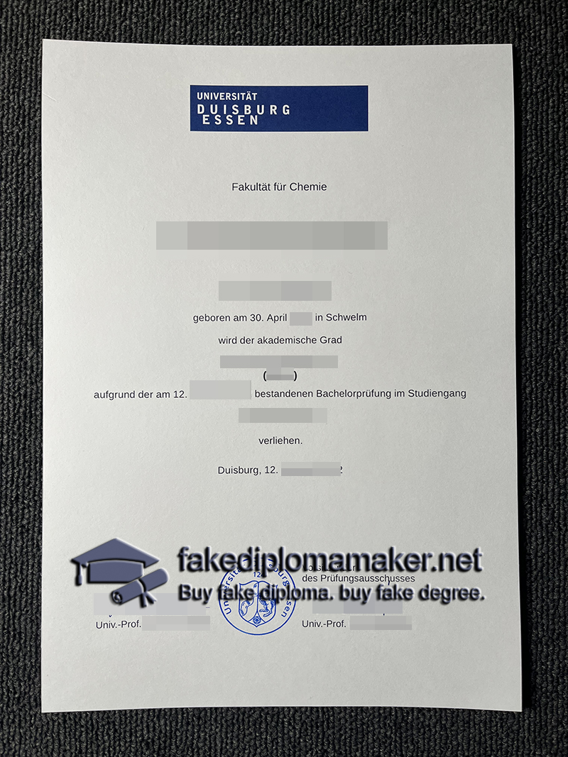 UDE diploma