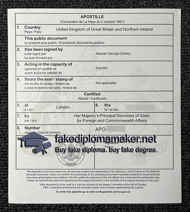 uk apostille certificate