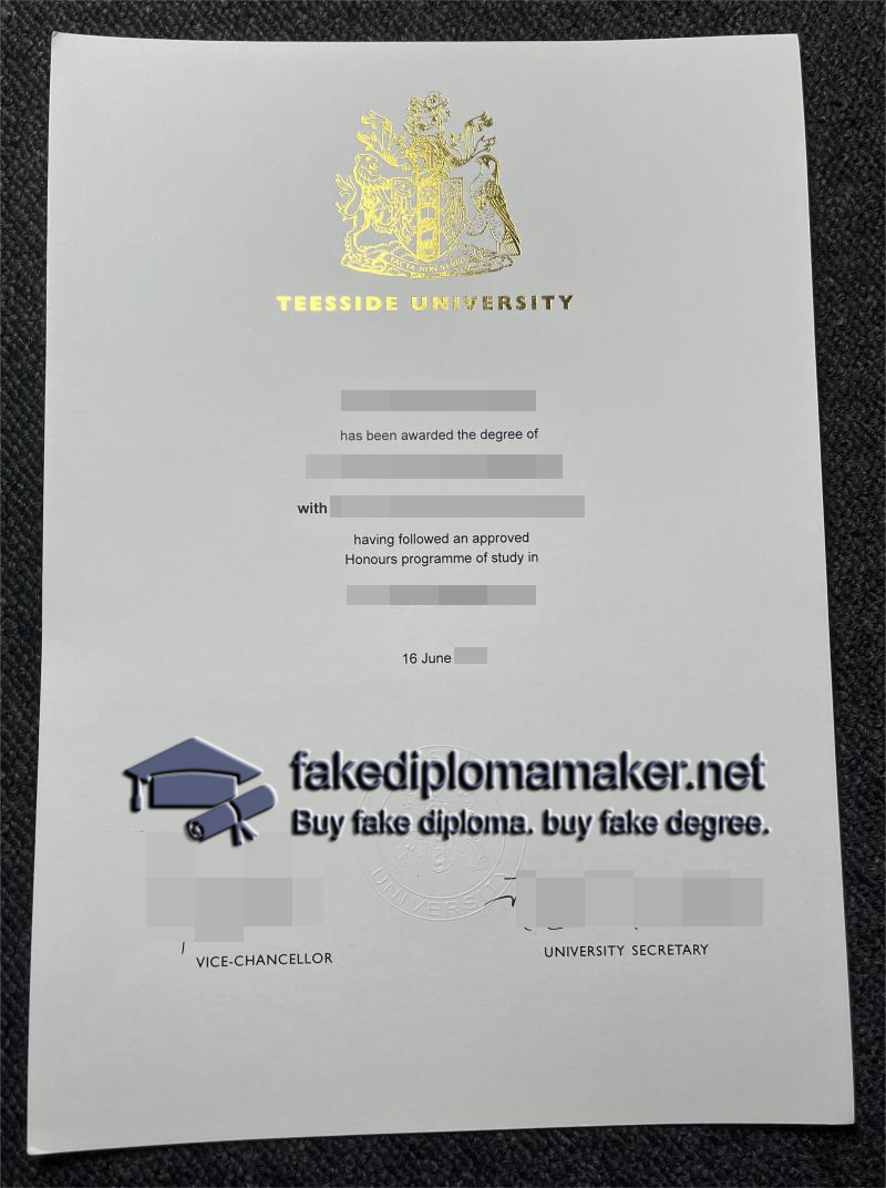 Teesside University degree