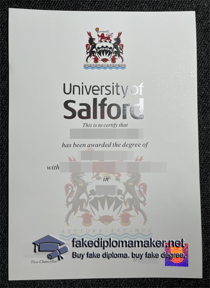 University of Salford diploma
