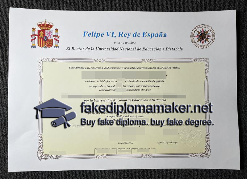 UNED diploma