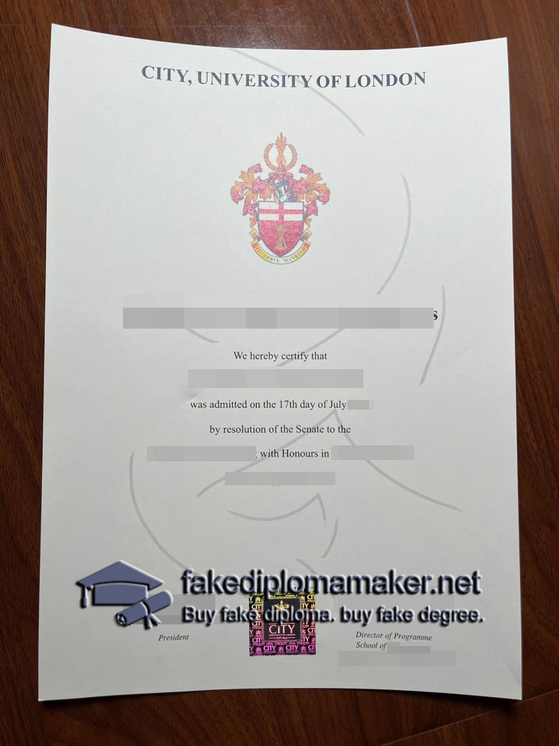 City University of London diploma