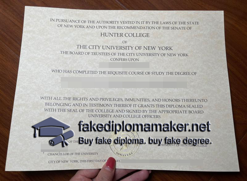 Hunter College diploma