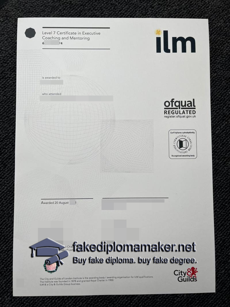 ILM Certificate