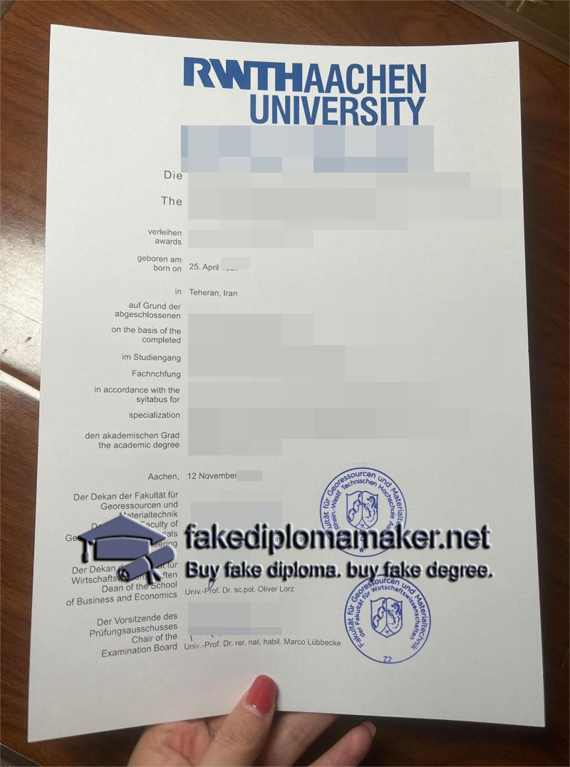 RWTH Aachen University diploma