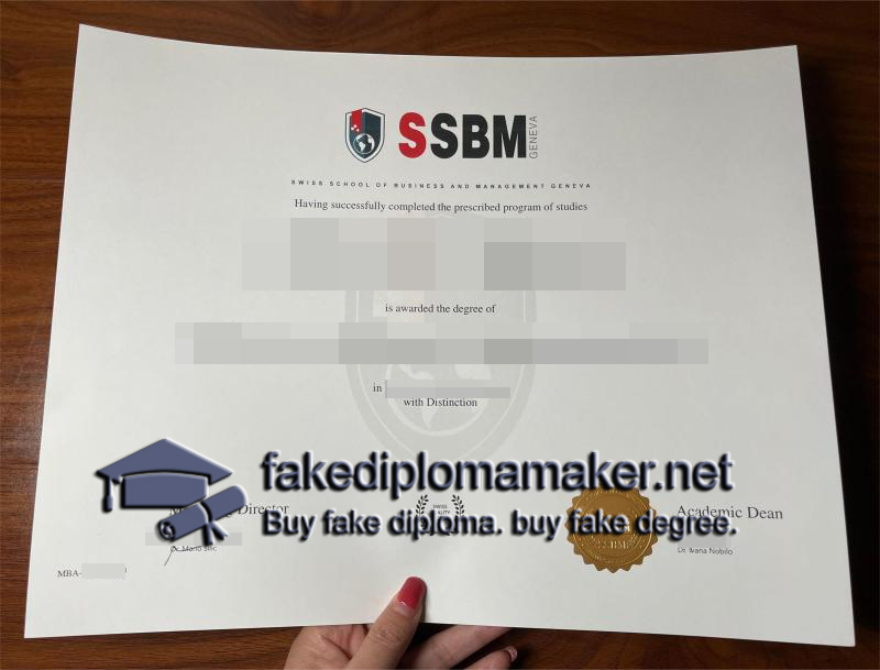 SSBM Geneva diploma