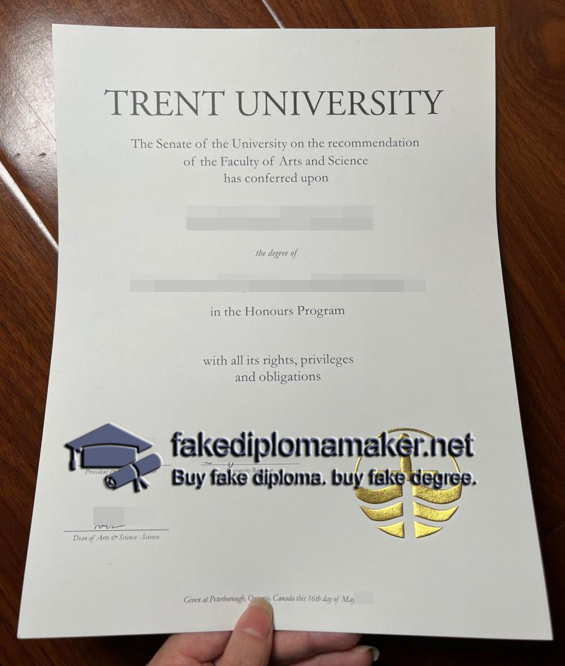 Trent University diploma