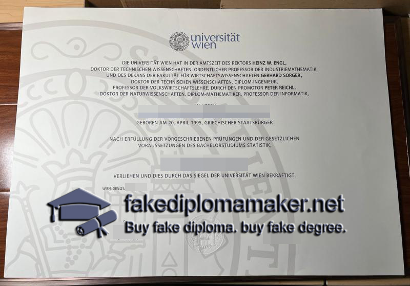 Universität Wien diploma