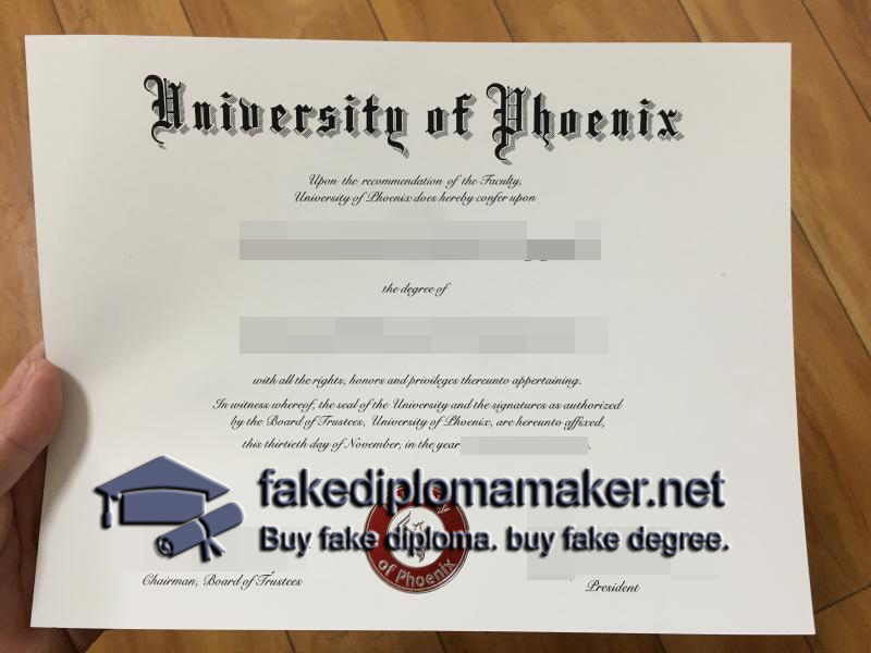 University of Phoenix diploma