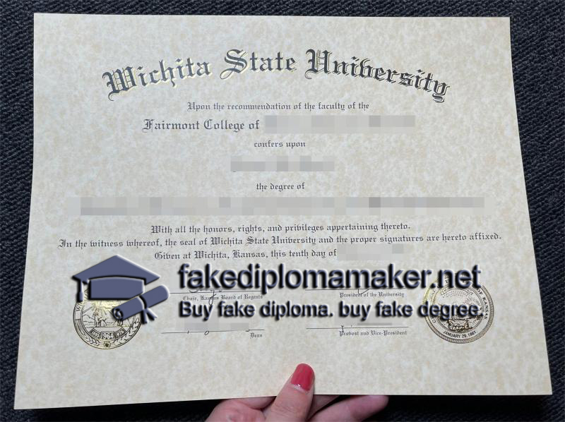 Wichita State University diploma