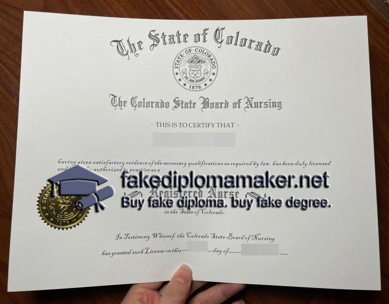 Colorado Registered Nurse Certificate