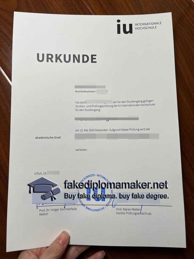 Internationale Hochschule diploma