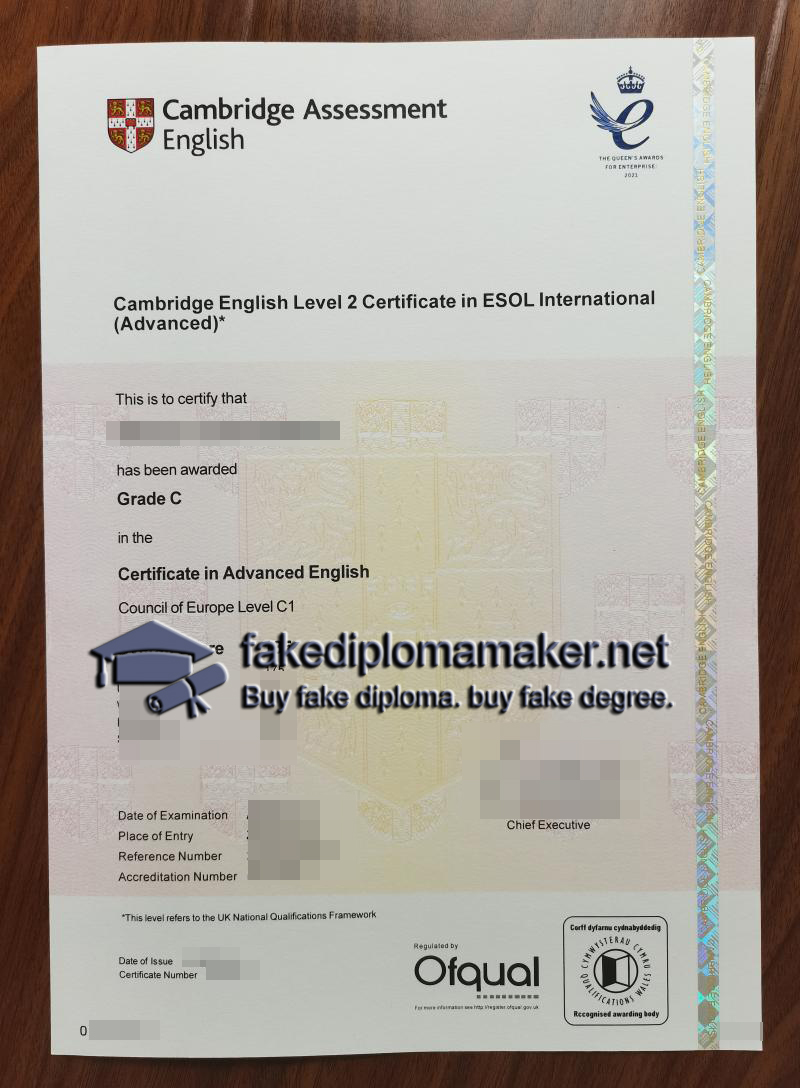 CAE Certificate in Advanced English