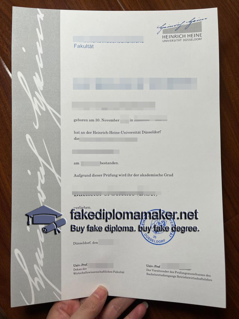 HHU diploma