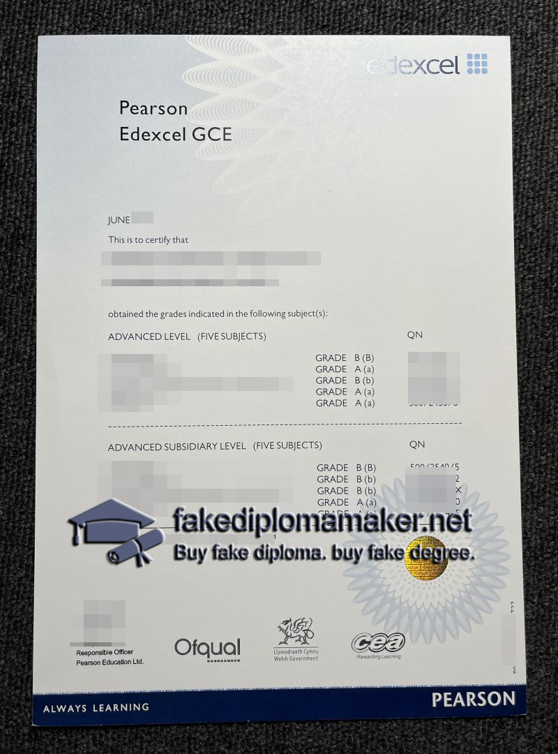 Pearson Edexcel GCE Certificate