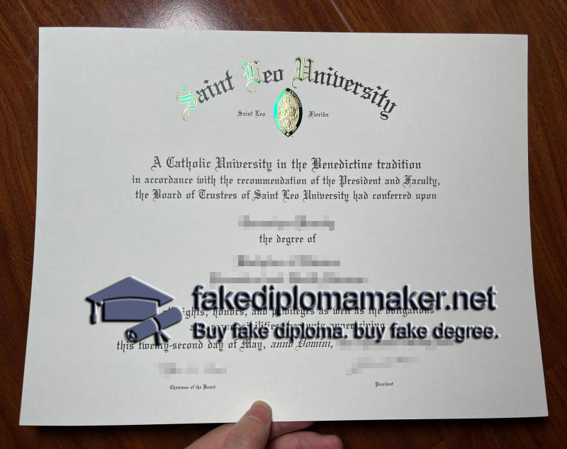 Saint Leo University diploma