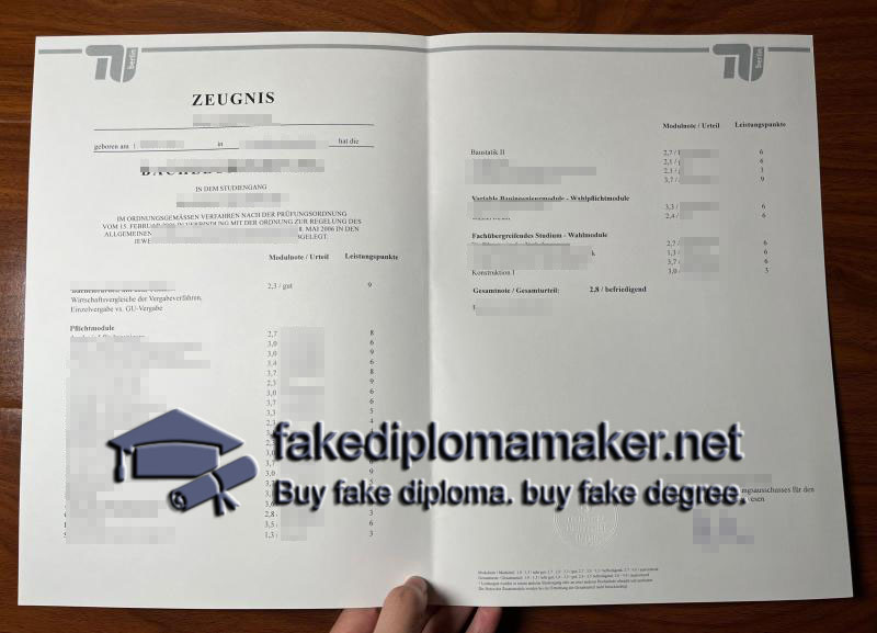 Technische Universität Berlin transcript