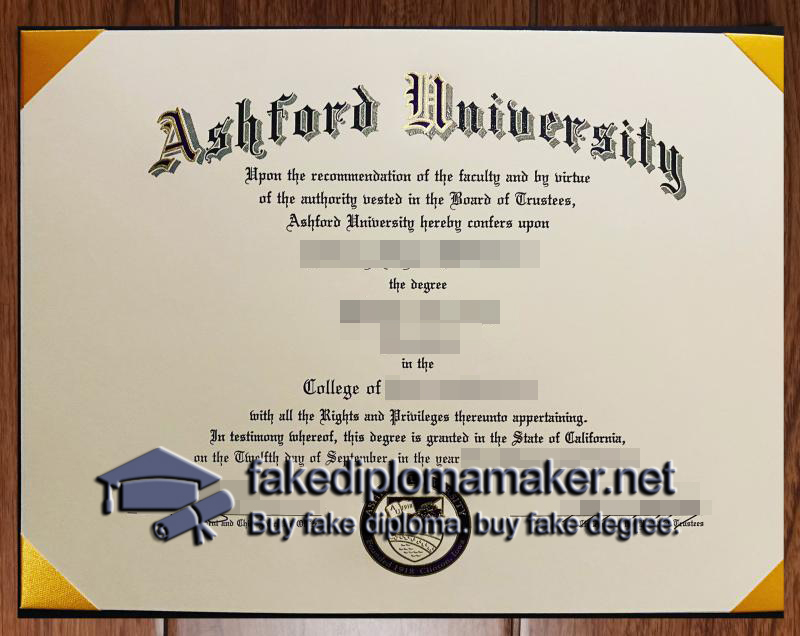 Ashford University diploma