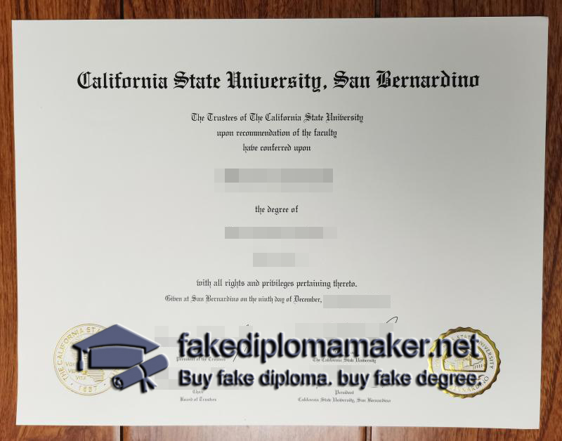 CSUSB diploma