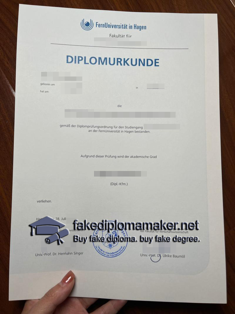 FernUniversität in Hagen diplomurkunde