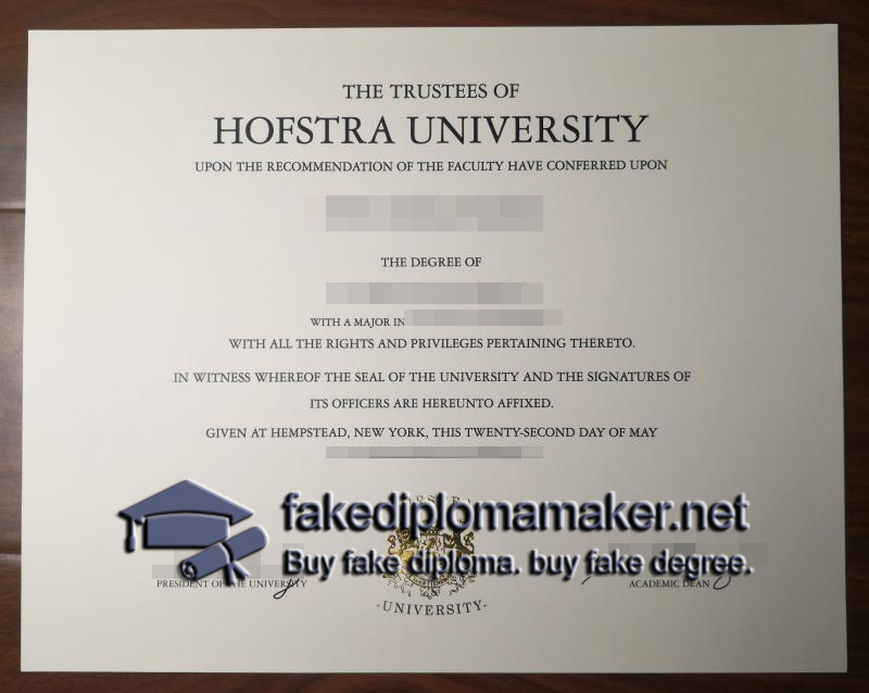 Hofstra University diploma