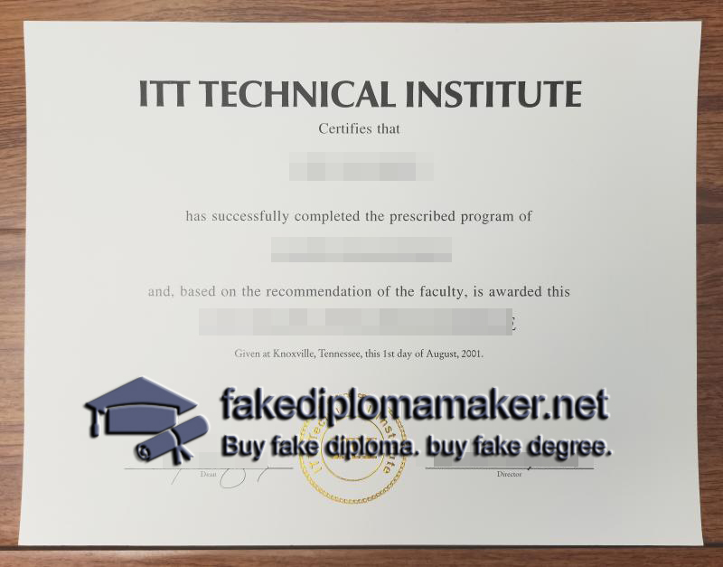 ITT Technical Institute diploma