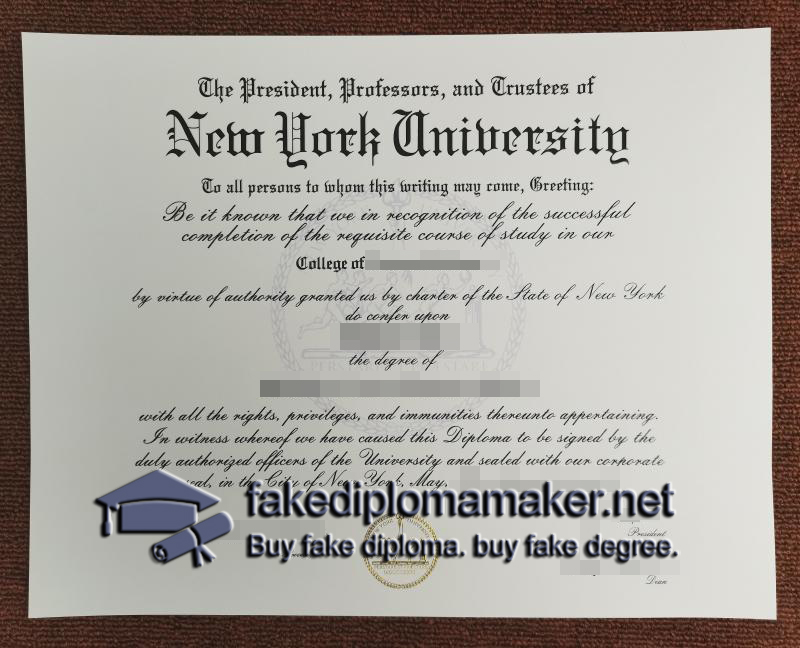 New York University diploma