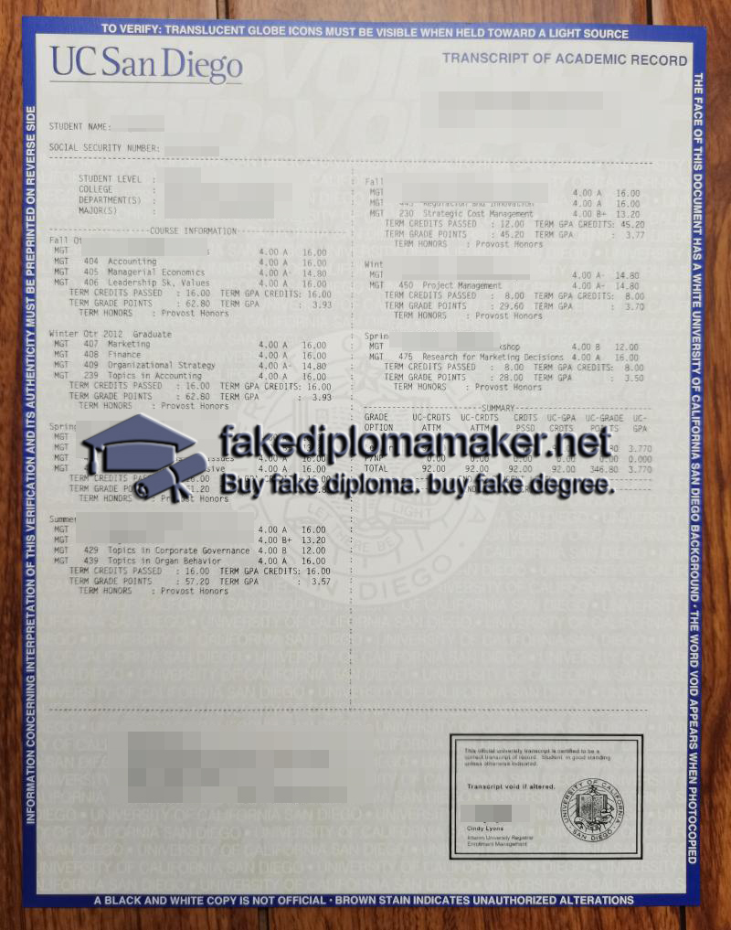 UCSD transcript