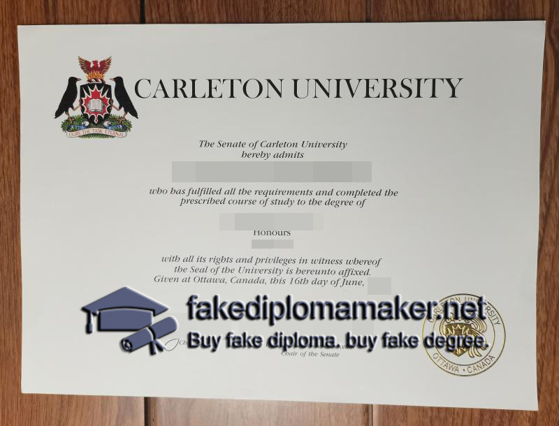 Carleton University diploma