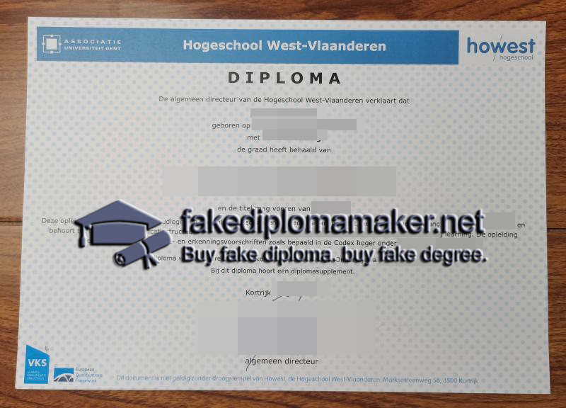 Hogeschool West-Vlaanderen diploma