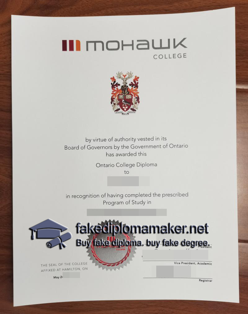 Mohawk College diploma