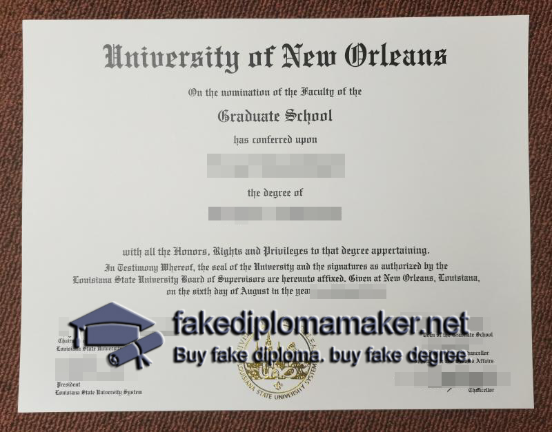 UNO diploma