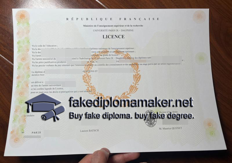 Université Paris Dauphine diploma