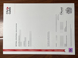 City and Guilds certificate copy