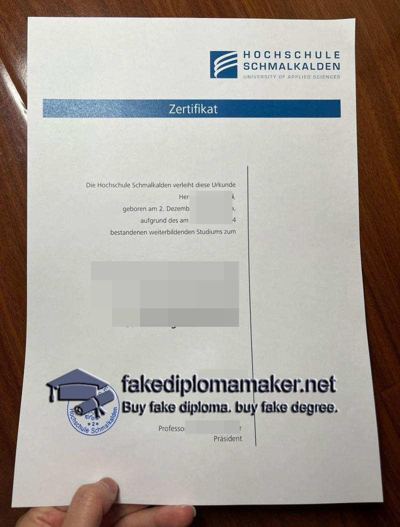 Fachhochschule Schmalkalden diploma