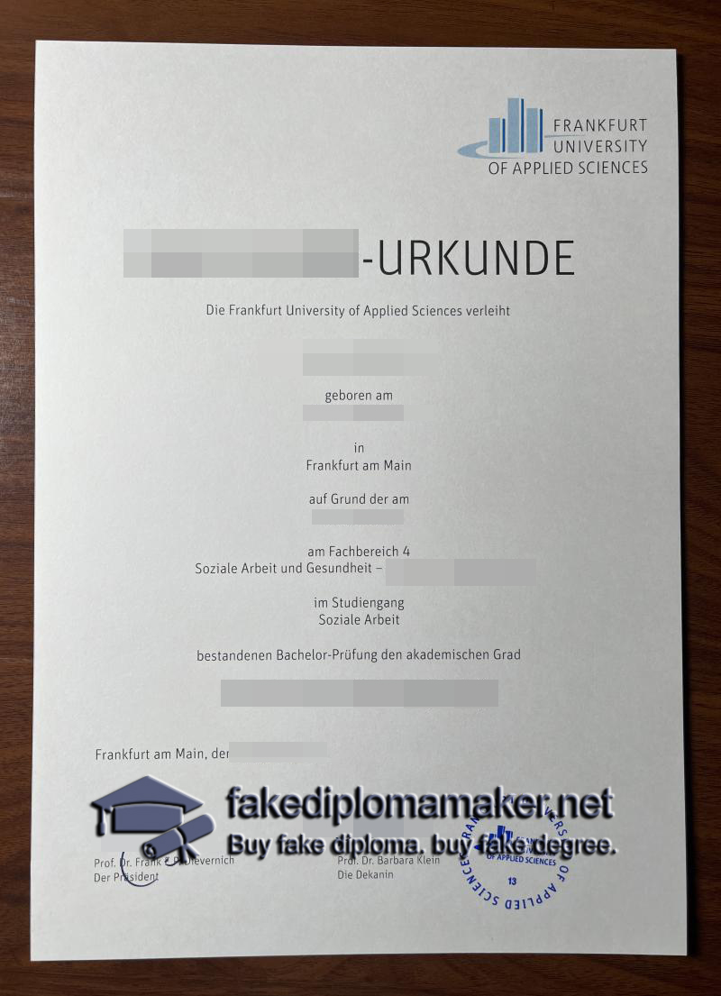 Frankfurt University Urkunde