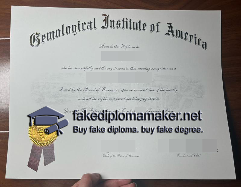 Gemological Institute of America diploma