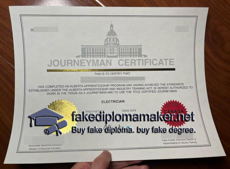 Journeyman Electrician Certificate