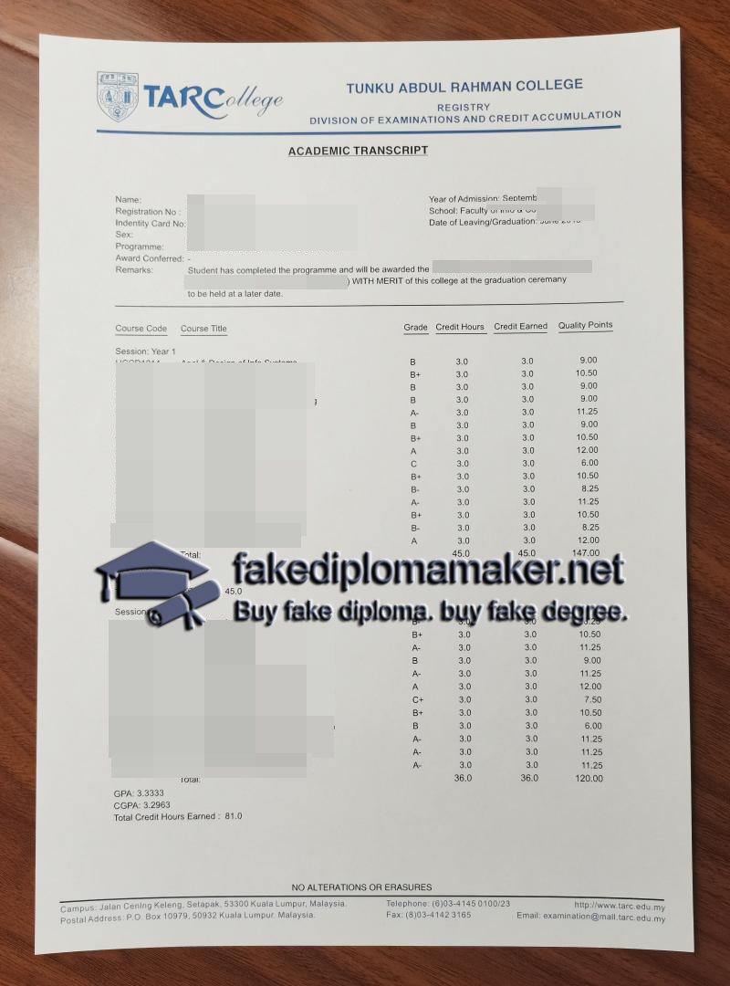 TARC transcript