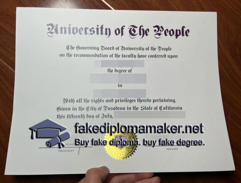 University of the People diploma