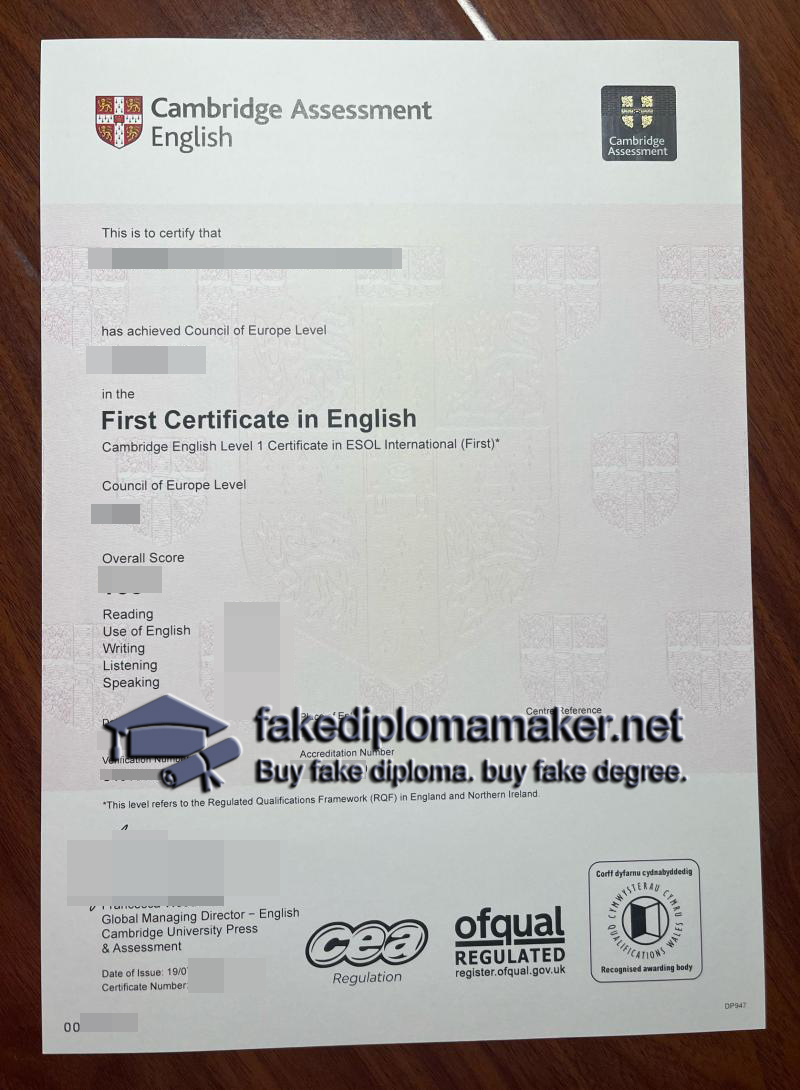 CAE First Certificate in English