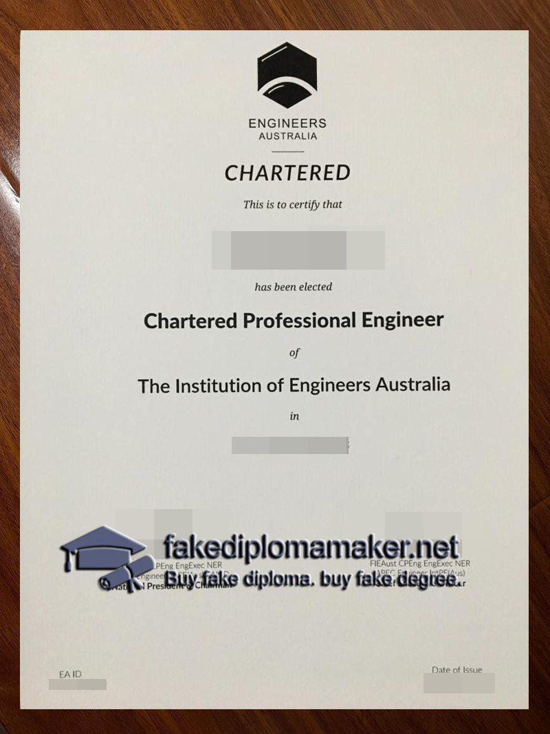 Engineers Australia Certificate