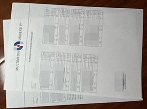 Multimedia University transcript copy