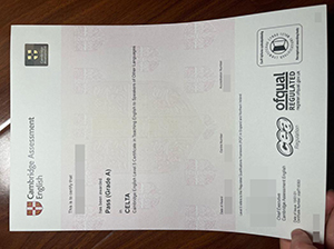 CAE CELTA Certificate replica