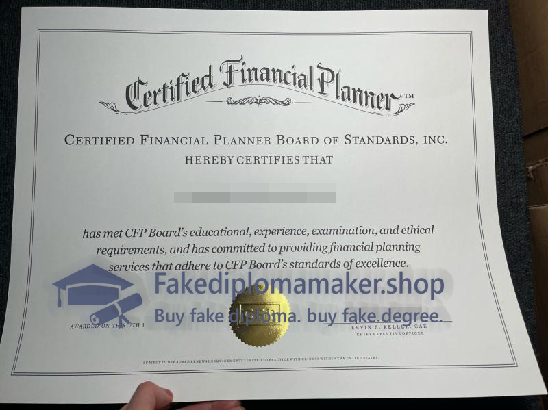 CFP Certificate
