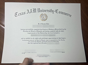 TAMUC diploma replica